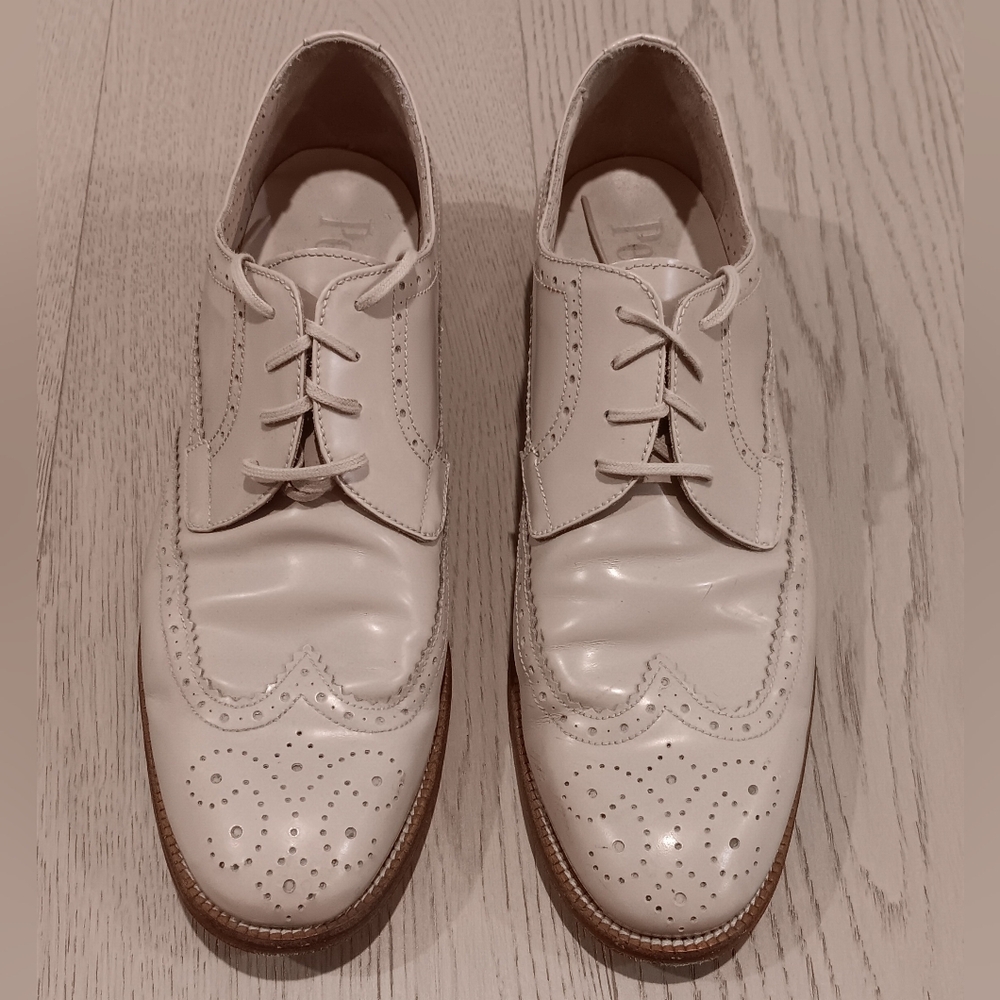 PERTINI Italy Leather Oxfords Size 40 Or 9